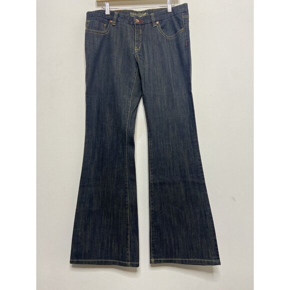 NWT Parasuco Woman 32X33 Flare Wide Leg Denim Jeans Red Label - Picture 2 of 9